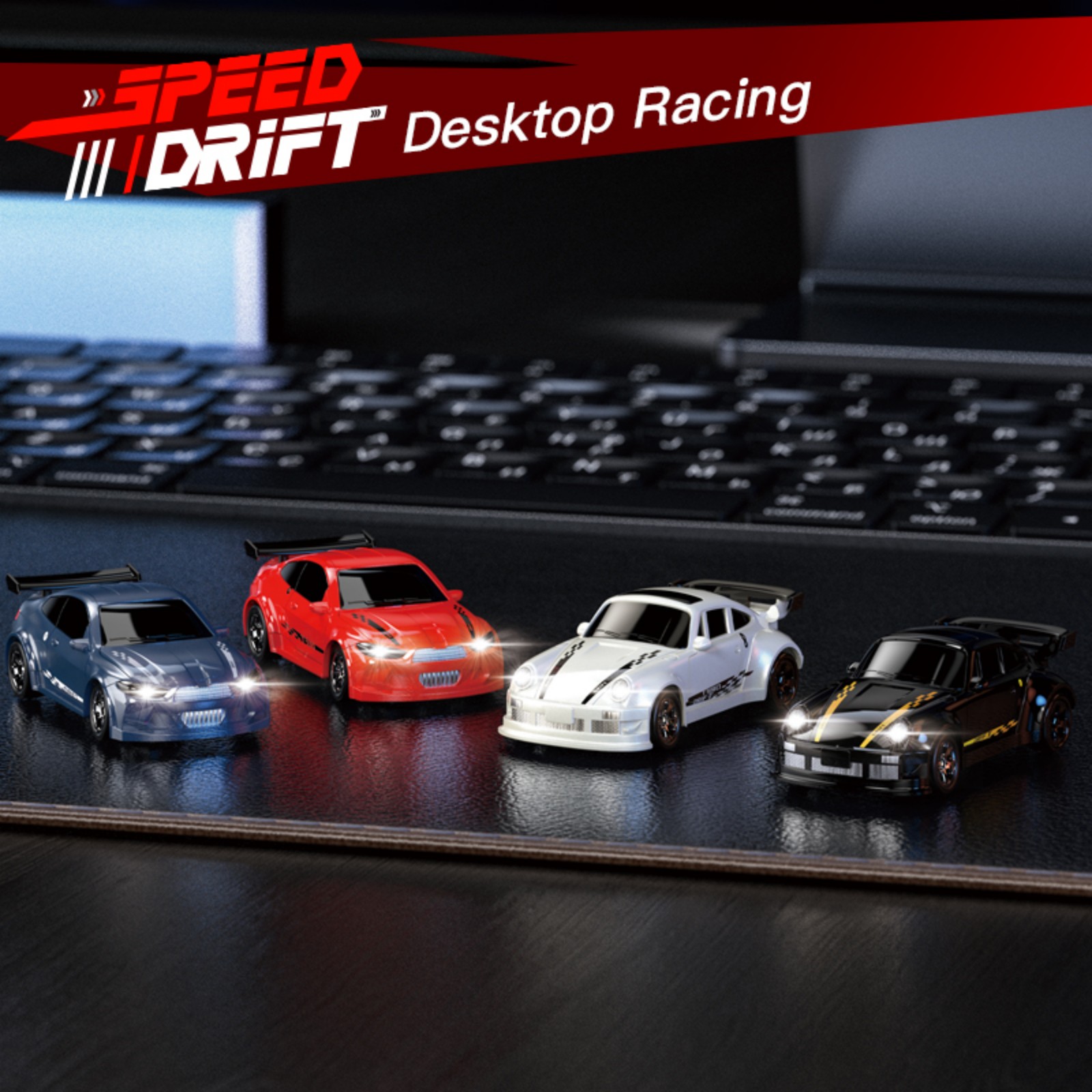 Rc Hobby Drift Car - KF20 1:64 RC Desktop-Auto 2.4G Hochgeschwindigkeits-Renn-Drift-Auto