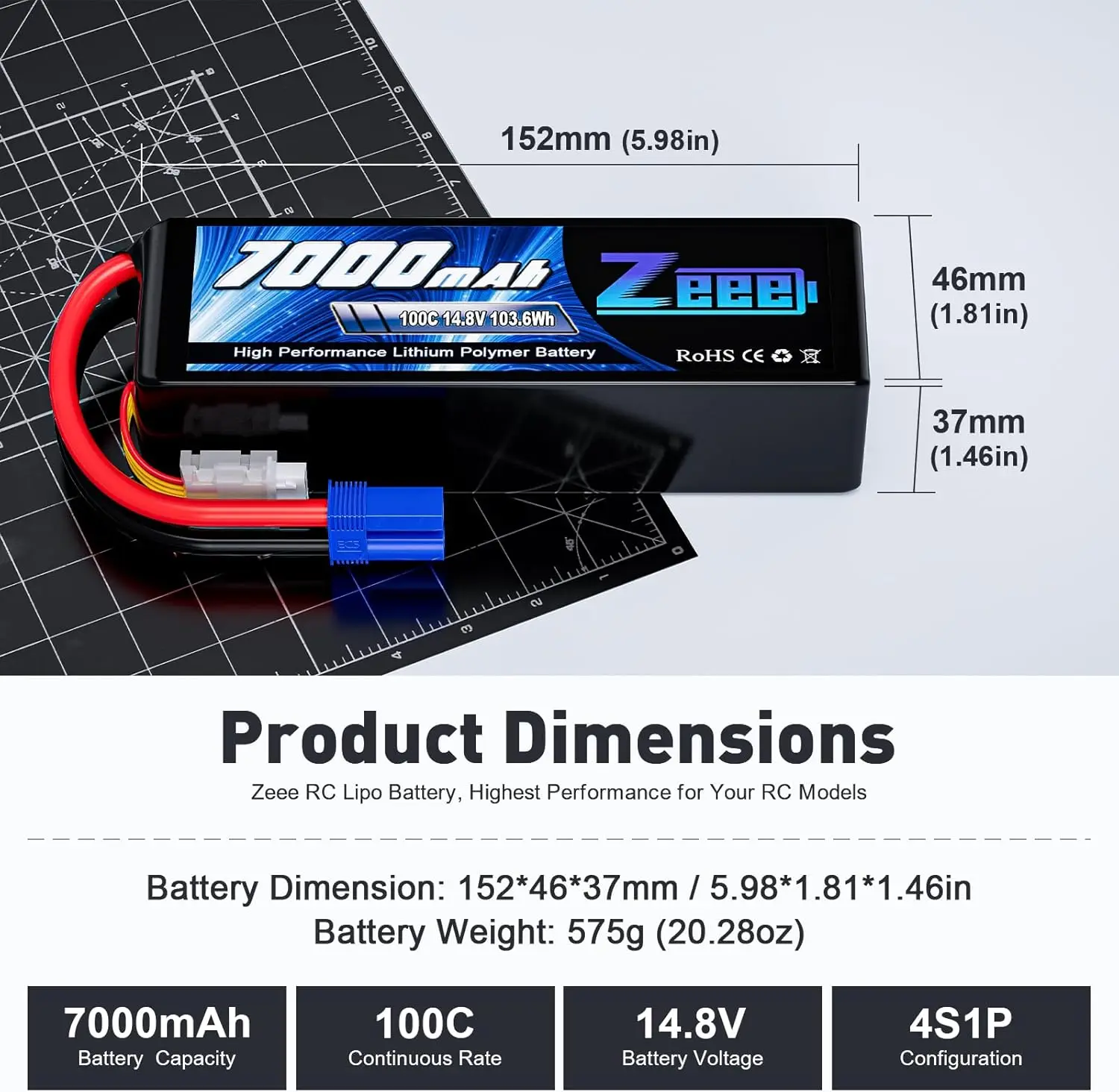 Zeee 4S 7000mAh FPV Drone Lipo – Rc Hobby Land Bewertung und Preis