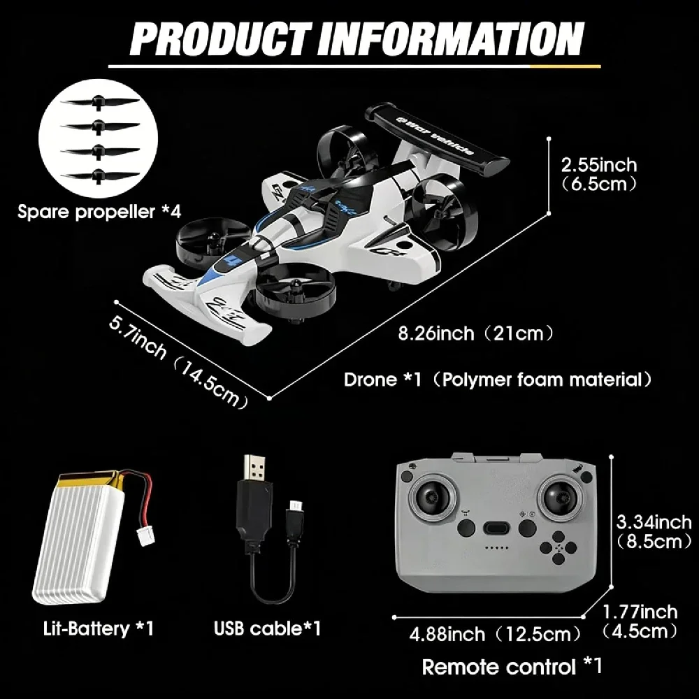 2-in-1 RC Flugdrohne Auto Dual – Rc Hobby Drift Car Bewertung und Preis